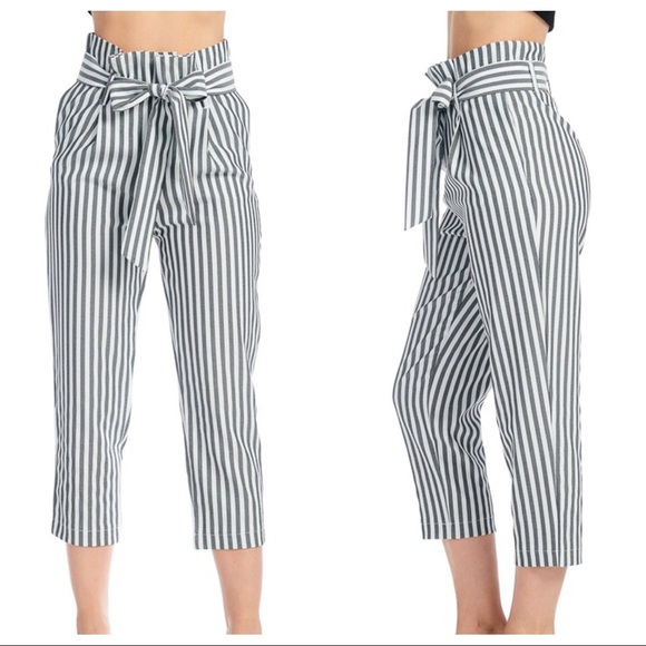 1 LEFT‼️Brandi Tie Waist Capri’s - Picture 6 of 7